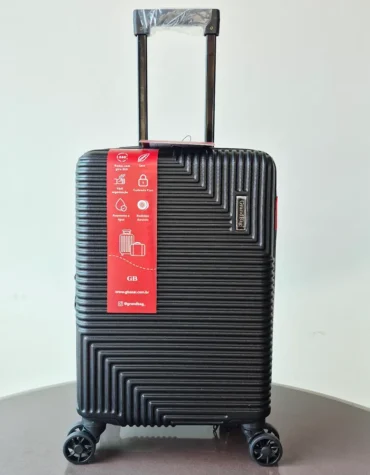 Mala Pequena Fibra 20 Polegadas Preta Grandbag bag7592
