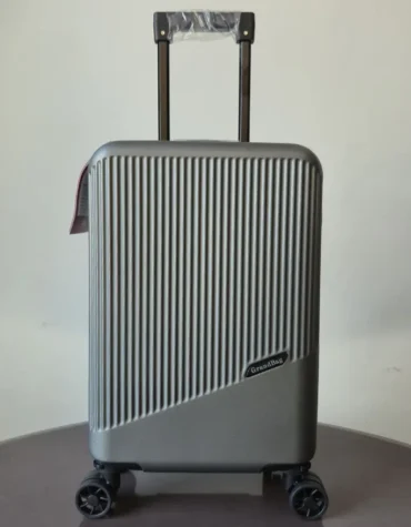 Mala Pequena Fibra 20 Polegadas Cinza Grandbag bag6897