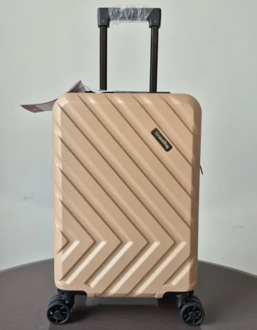 Mala Pequena Fibra 20 Polegadas Dourada Grandbag bag6397