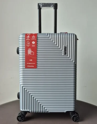 Mala Média Fibra 24 pol Grandbag Prata GB25801033M