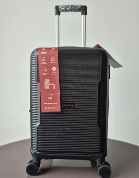 Mala Média Expansor Fibra 24 pol Grandbag Preta