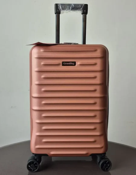 Mala Pequena Expansor Fibra 20 Polegadas Rose Grandbag