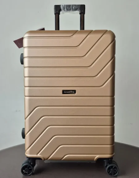Mala Média Fibra 24 pol Expansível Grandbag Dourada