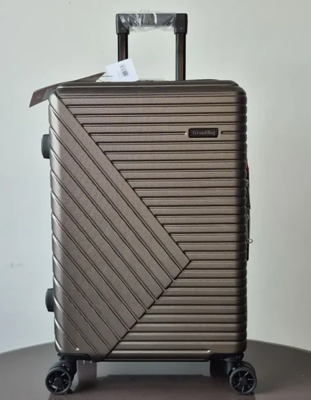 Mala Média Fibra 24 pol Expansível Grandbag Bronze