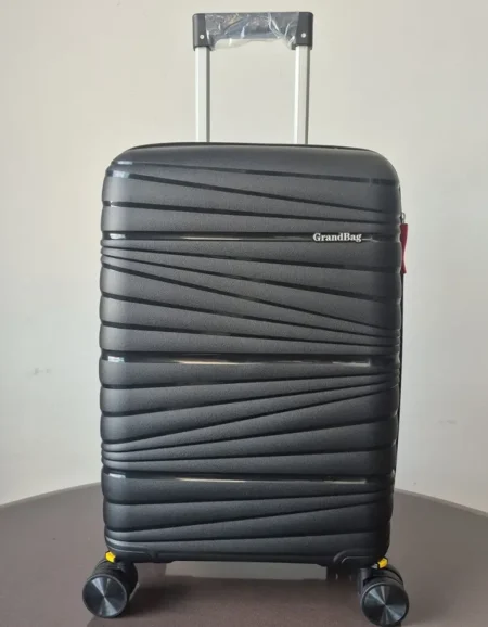 Mala Pequena Expansor Polipropileno 20 Polegadas Preta Grandbag bag46411
