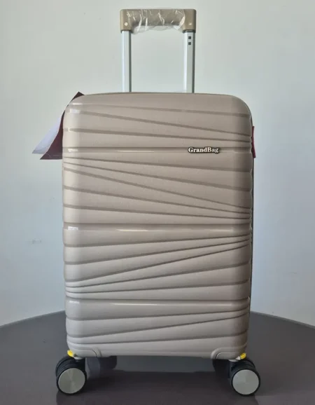 Mala Pequena Expansor Polipropileno 20 Polegadas Bege Grandbag bag46414